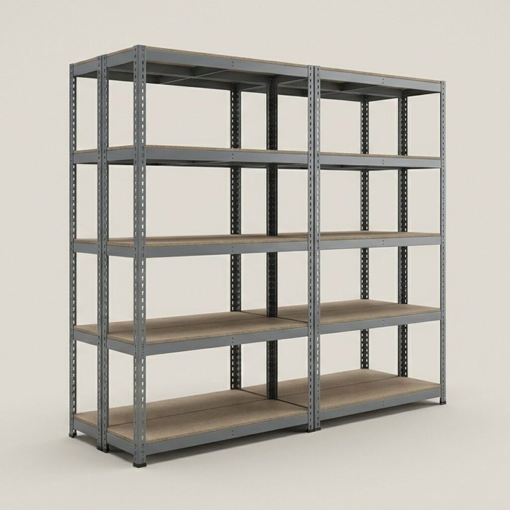 Boltless Rivet Shelving, 48 x 24 x 72 in, 5-Shelf