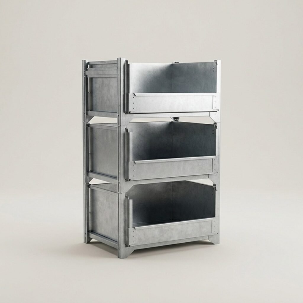 Stackable Storage Bins, 11 x 5 in, 24-Pack