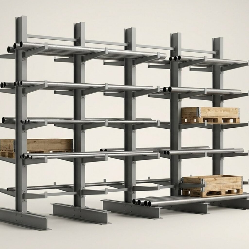 Cantilever Rack, Single-Sided, 8 ft