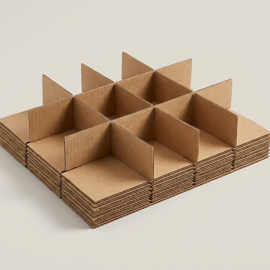 Corrugated Bin Dividers, 18 x 12 in, 40-Pack
