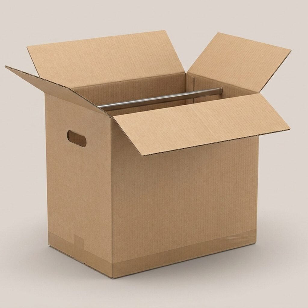 Wardrobe Moving Carton with Bar, 6-Pack
