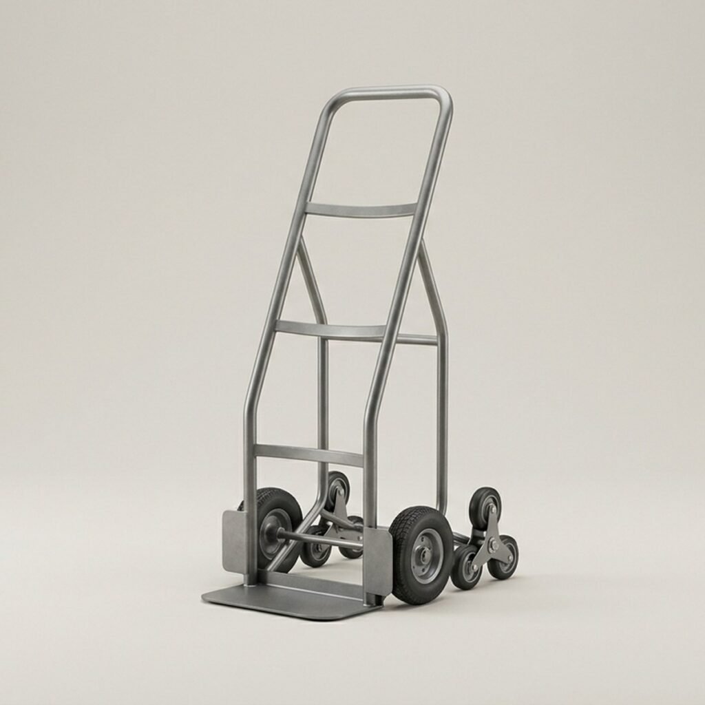 Stair-Climbing Hand Truck, 6-Wheel, 550 lb