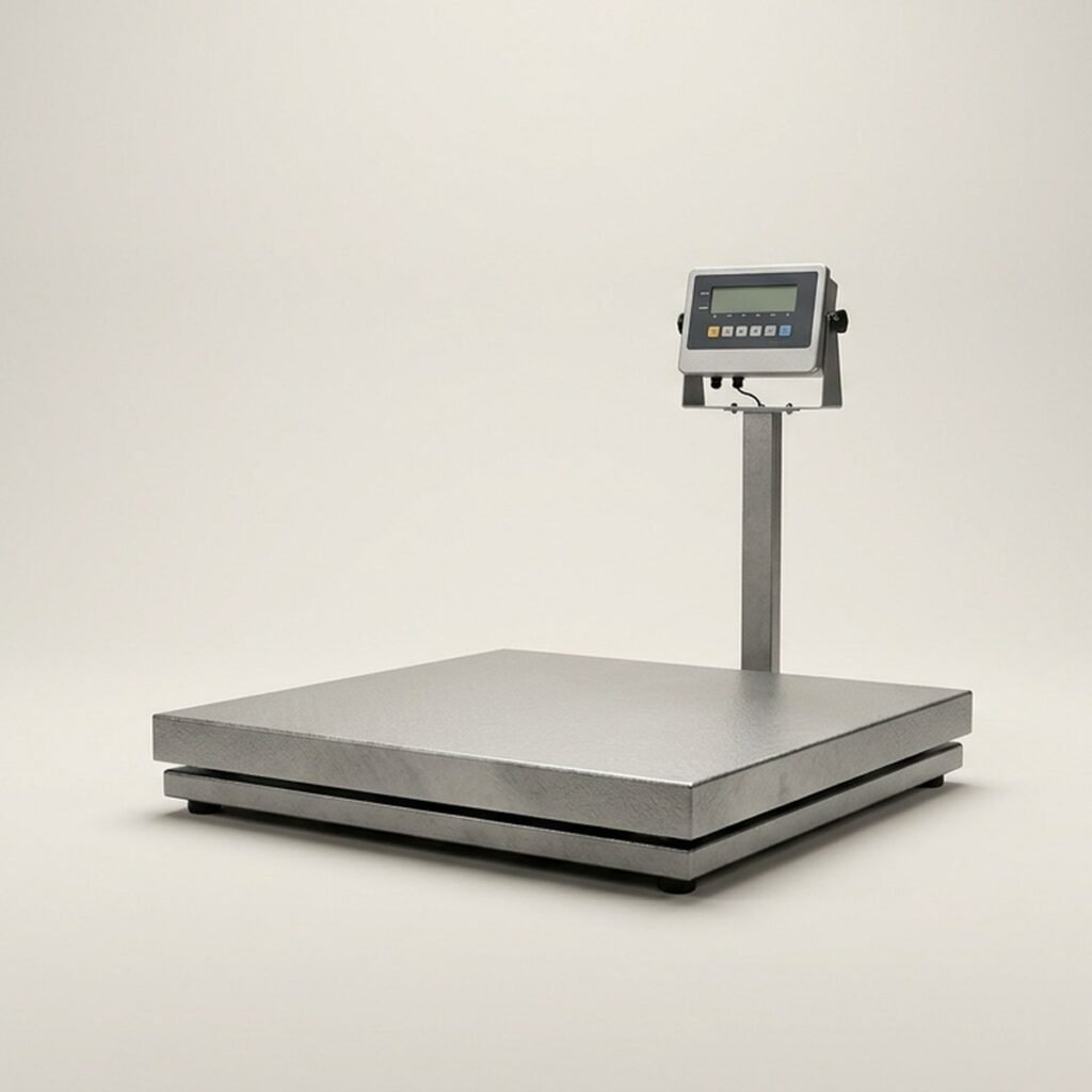 Digital Floor Scale, 2500 lb, 48 x 48 in