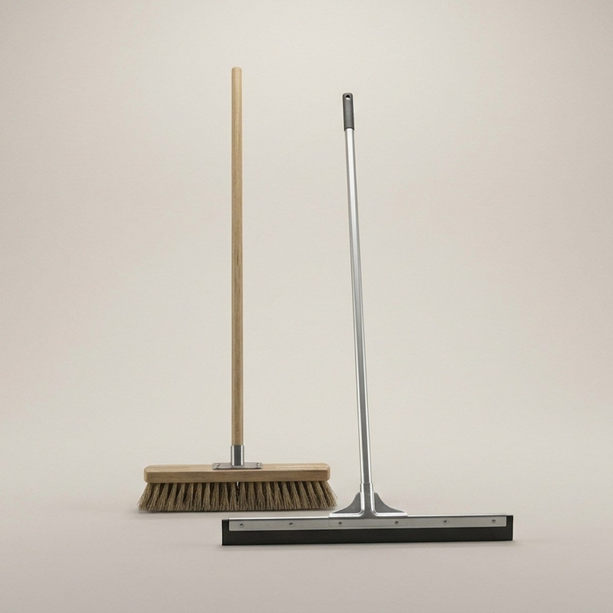 Warehouse Broom and Floor Squeegee Set