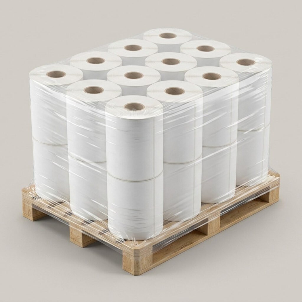 Thermal Transfer Labels, 4 x 8 in, 16-Roll Case