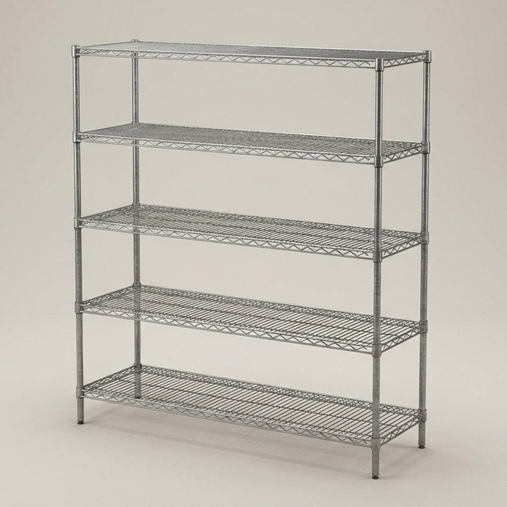 Wire Shelving Unit, 60 x 24 x 74 in, 5-Shelf