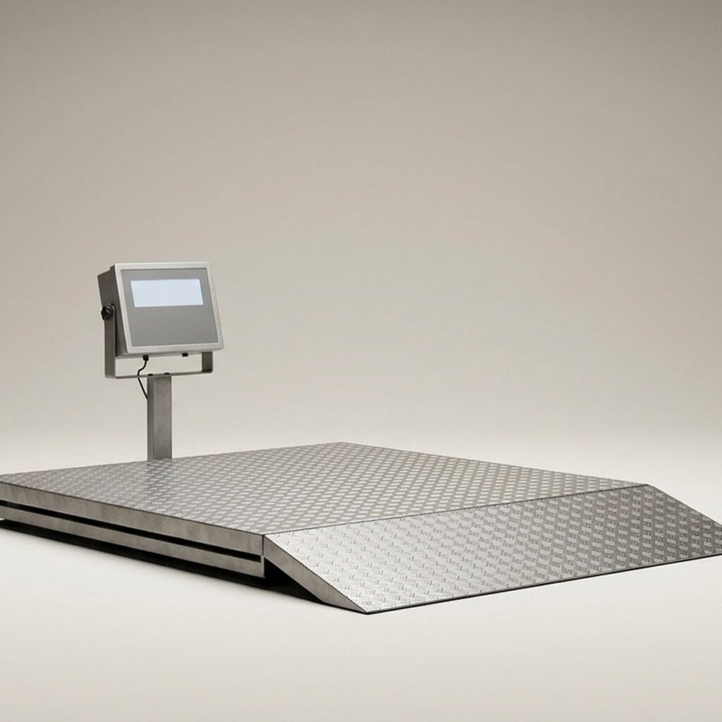 Digital Floor Scale, 5000 lb, 60 x 60 in