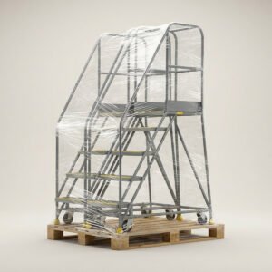 Rolling Warehouse Ladder, 7-Step, 450 lb